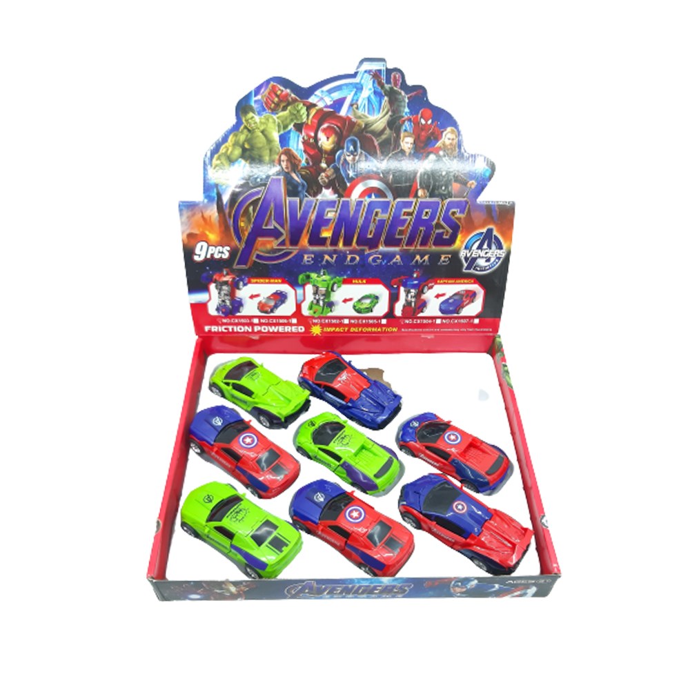 Can Toys Avengers Endgame Araba 9 lu KutuCX1638 KUTUDA 9 LU ARABA Fiyatı | Samatlı Toptan Oyuncak - B2B