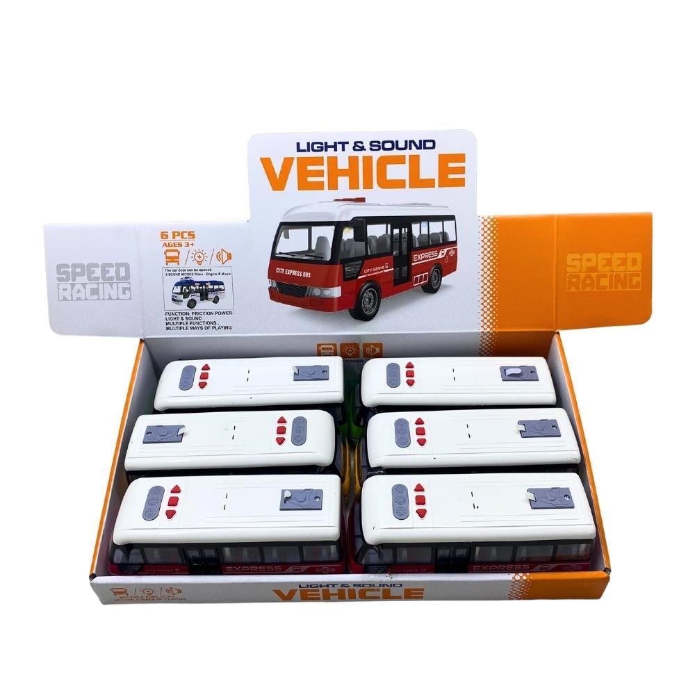 Canem Oyuncak Sürtmeli Sesli Müzikli Minibüs YM-9907F