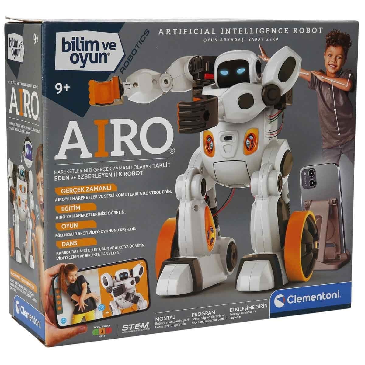 Clementoni Bilim ve Oyun Airo Yapay Zeka Robotu 64090