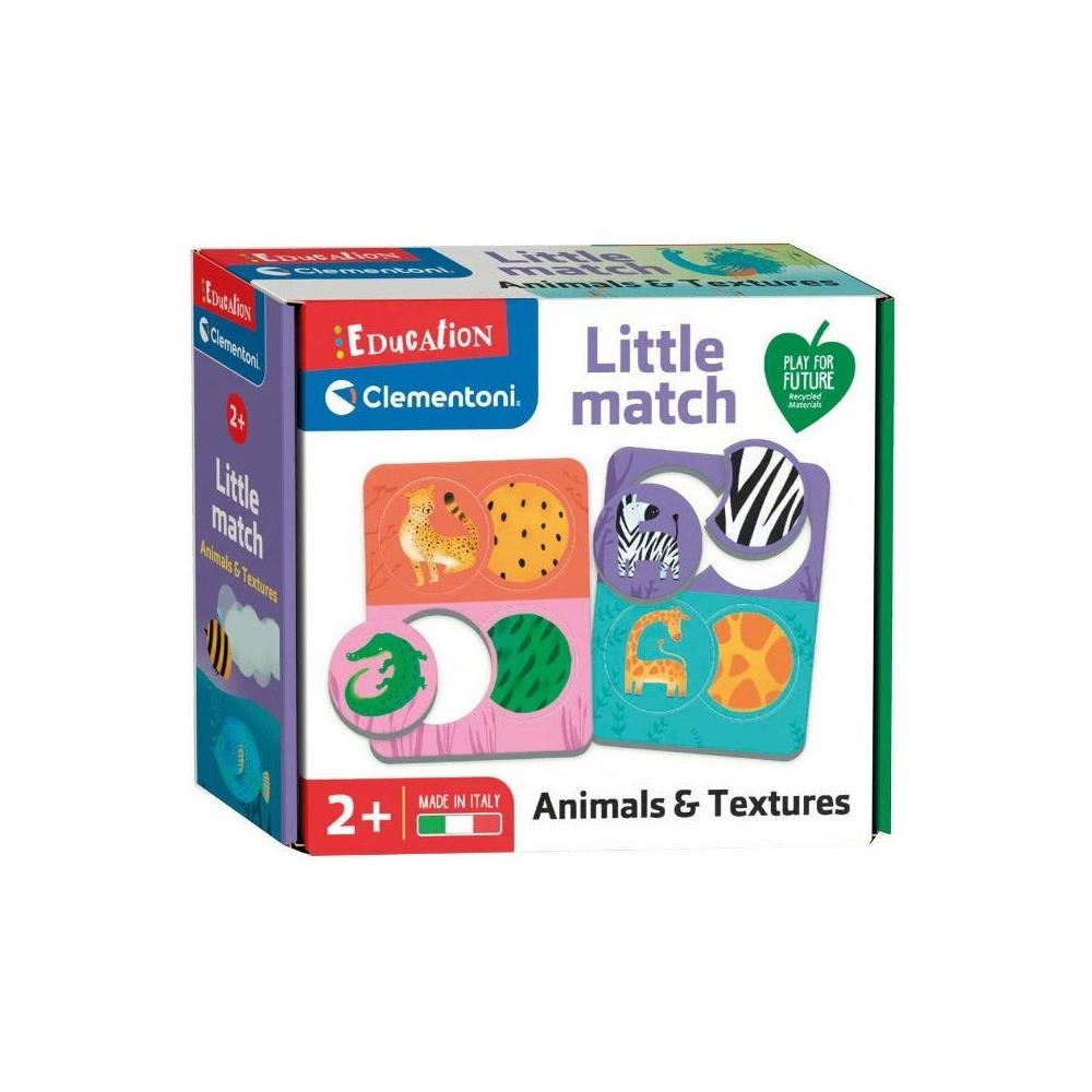 Clementoni Little Match Hayvanlar ve Dokular +2 yaş 16719TR