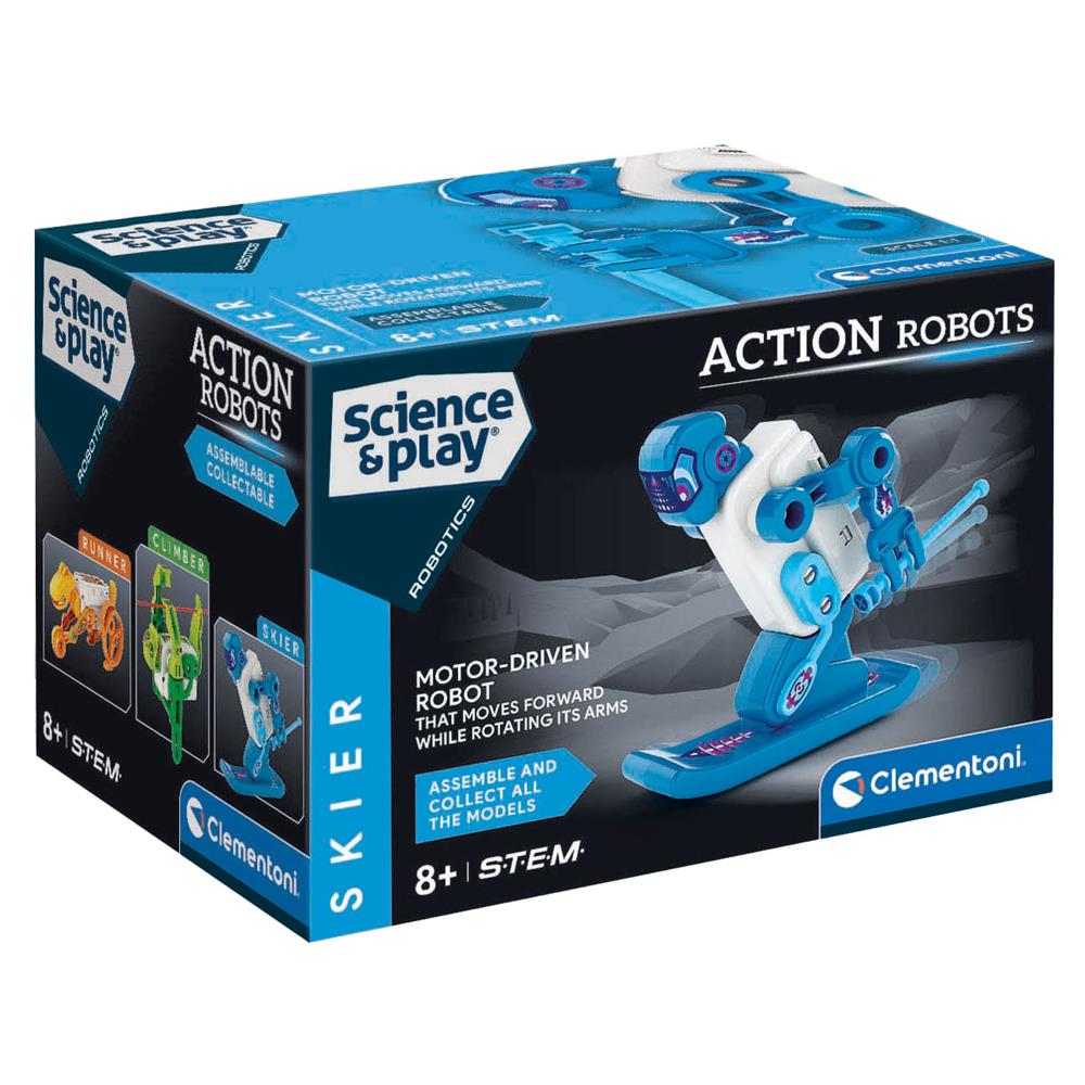 Clementoni Robotik Laboratuvar Action Robot Skier 75136TR