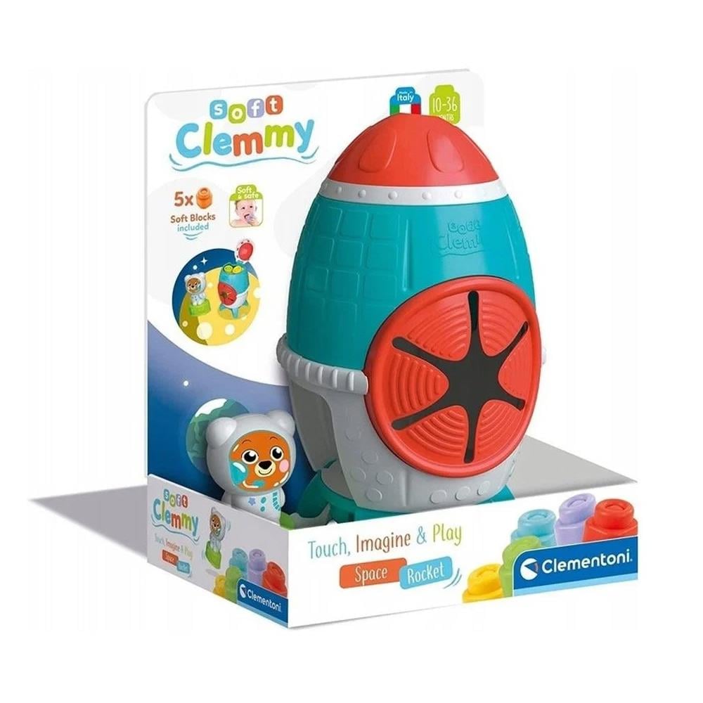 Clementoni Soft Clemmy Yumuşak Blok Duyusal Roket 5 Parça 17806