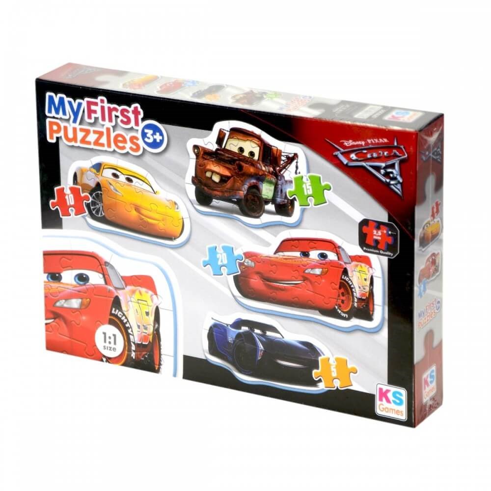CR 10304 CARS MY FIRST PUZZLES 4 IN 1