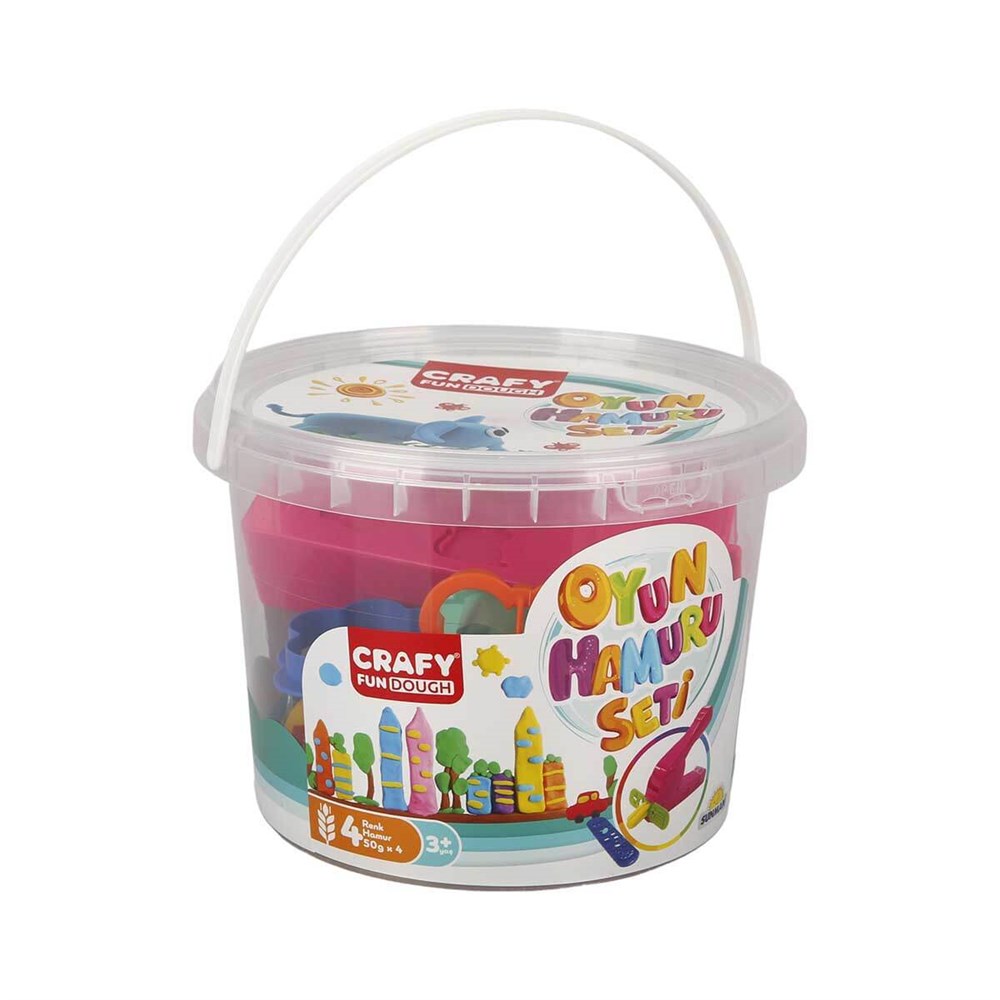 Crafy Kovalı Oyun Hamuru Seti 200 gr. 17 Parça 01706