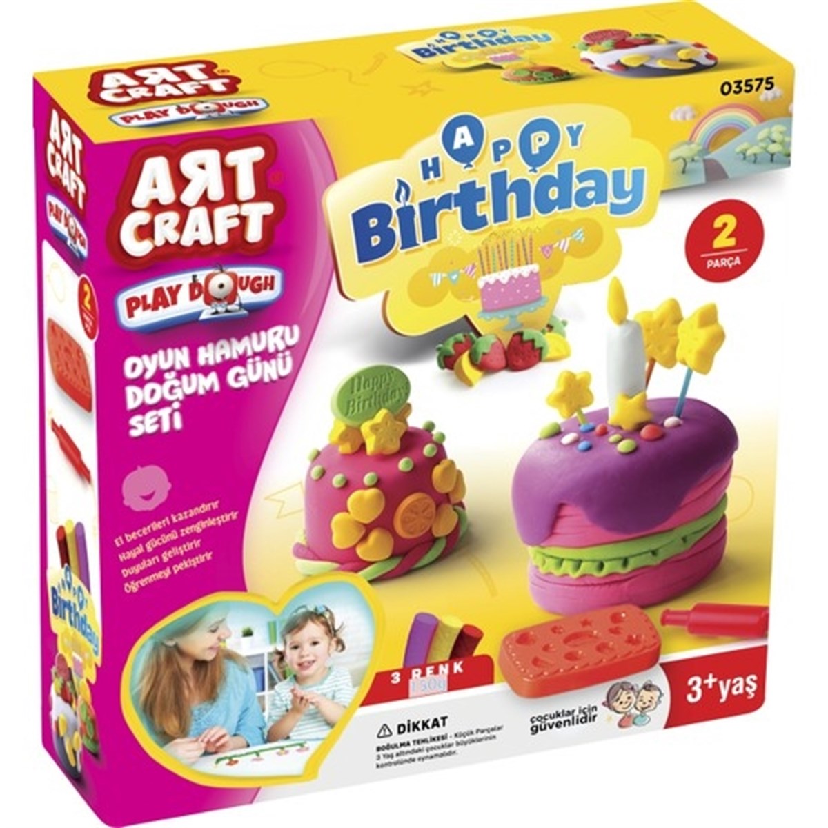 Dede Oyuncak Art Craft Doğum Günü Oyun Hamuru 150 gr