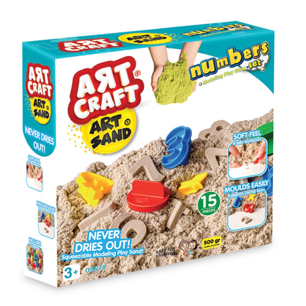 Dede Oyuncak Artsand Numaralar Kum Seti 03678 500 Gr