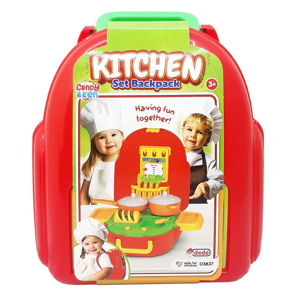 Dede Oyuncak Candy Mutfak Seti Sırt Çantası 03837