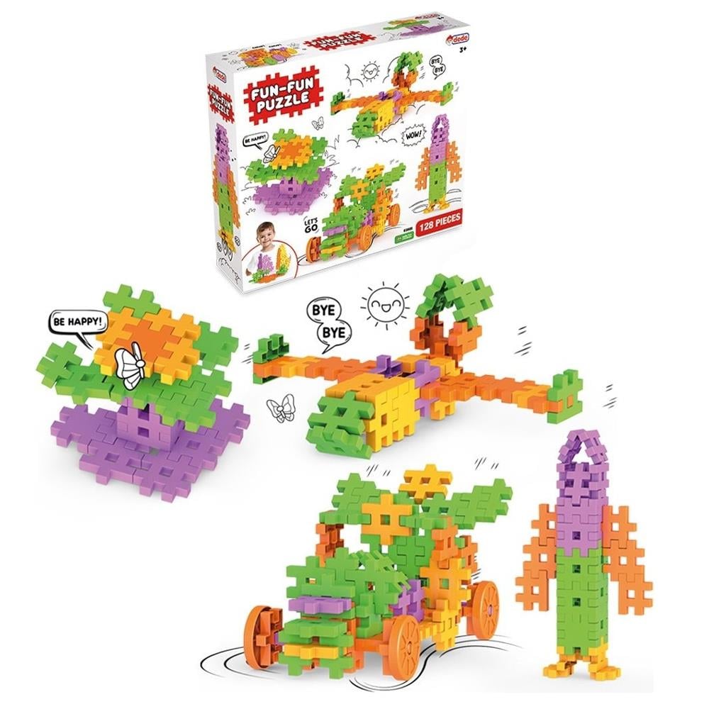 Dede Oyuncak Fun Fun Puzzle 128 Parça 03905