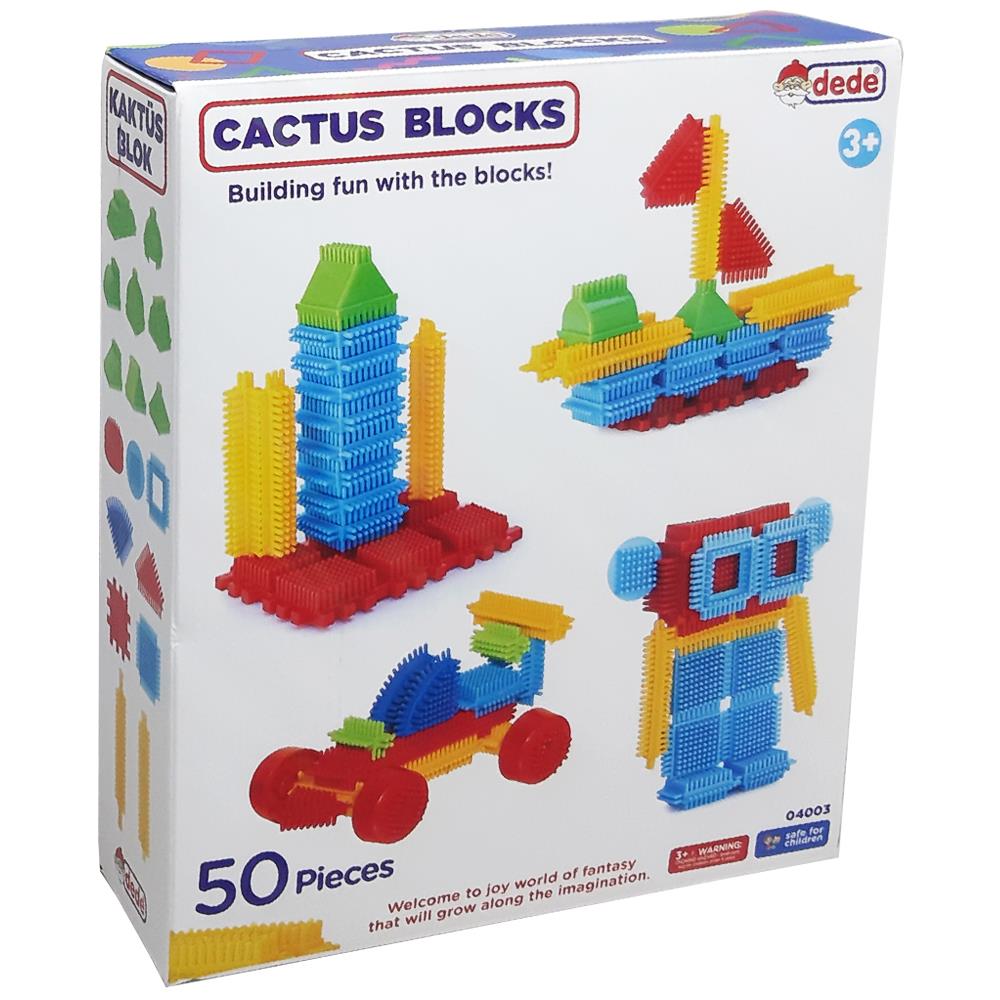 Dede Oyuncak Kaktüs Blok 50 Parça 04003