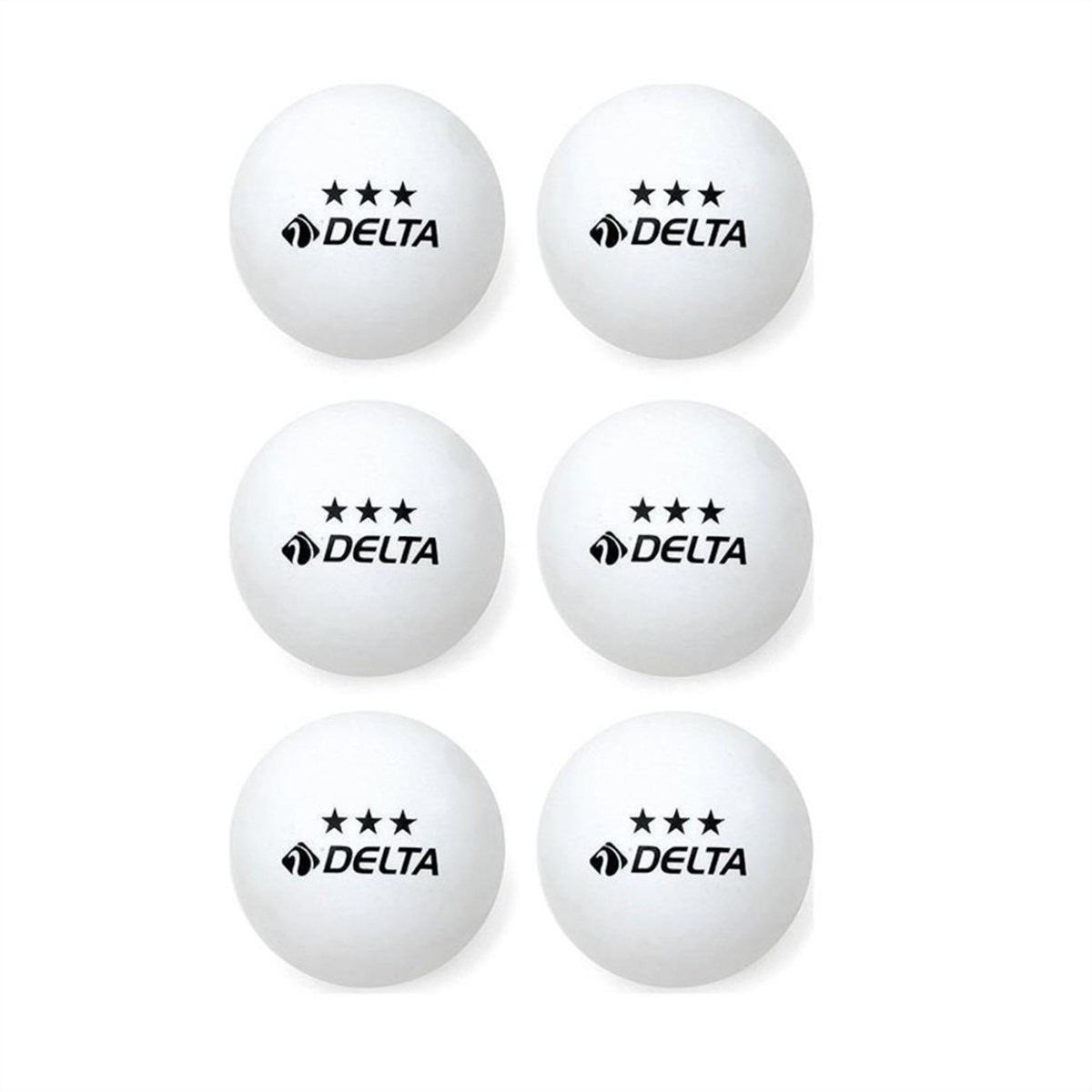 Delta Oyuncak 6 Adet Beyaz Masa Tenisi Topu ( Pinpon Topu )