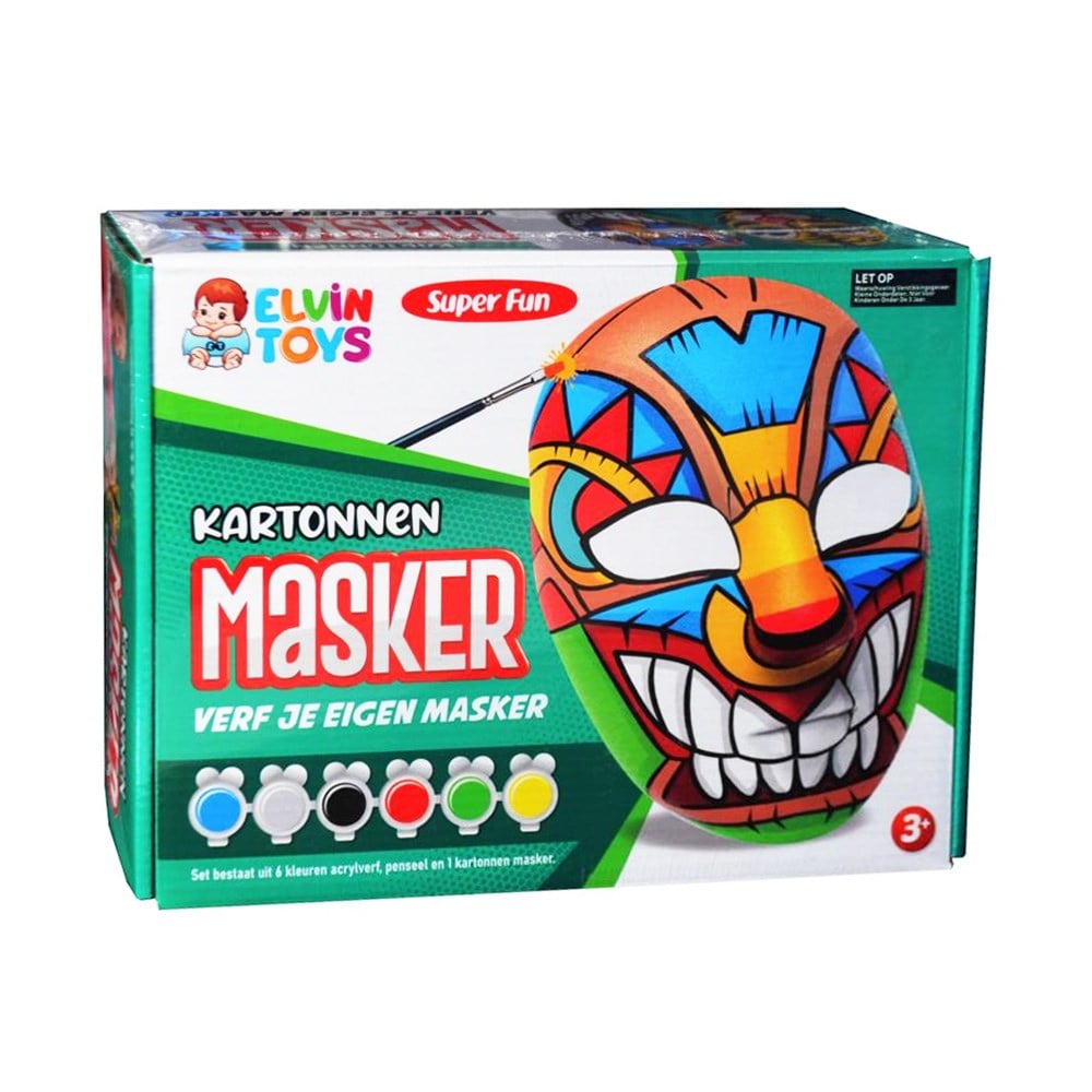 Elvin Oyuncak Maske Boyama Seti