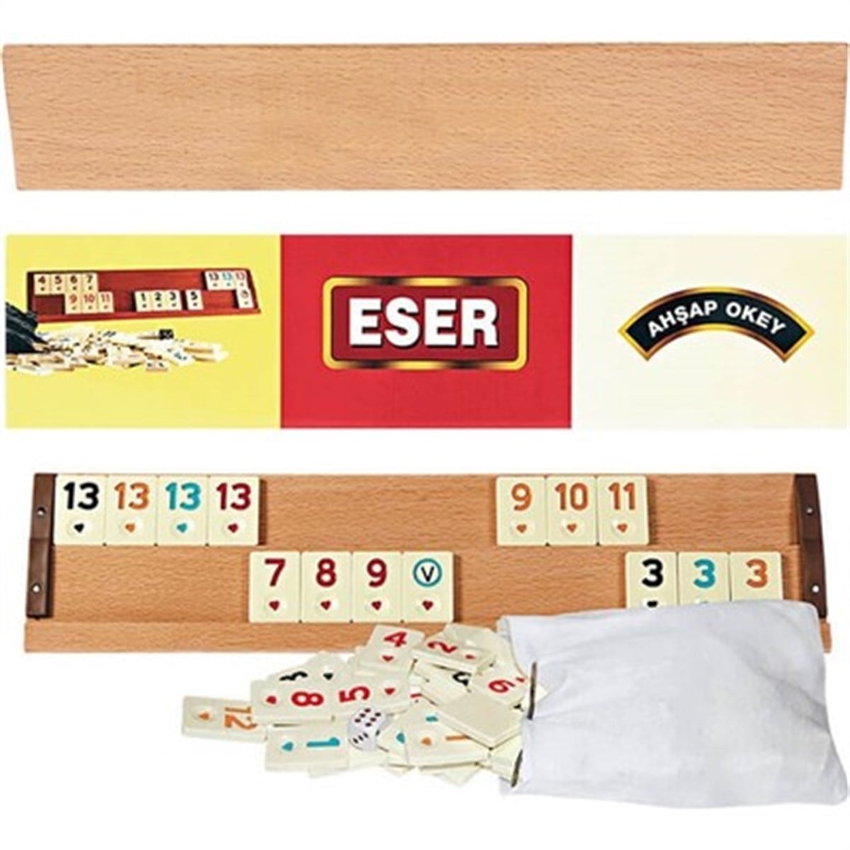 Eser Ağaç Okey (Büyük)Eser Ağaç Okey (Büyük) | Toptan Oyuncak Fiyatı