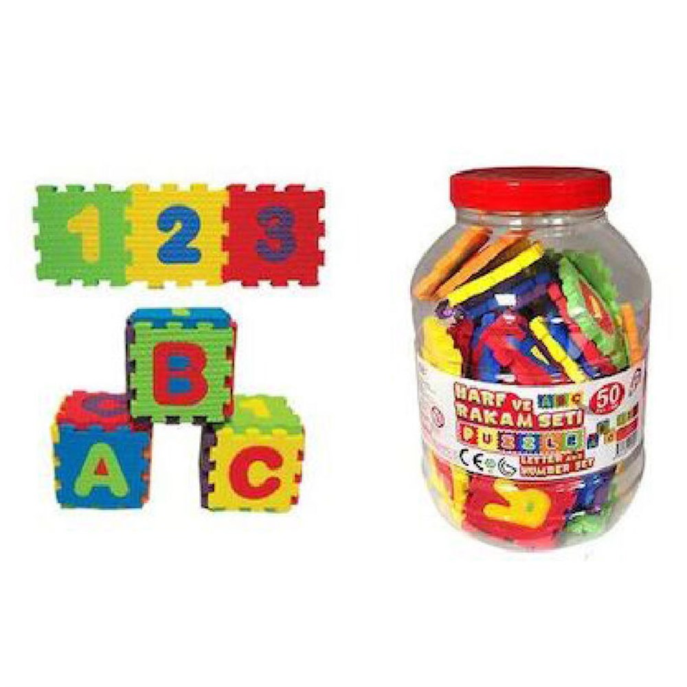 Eva Puzzle Harf Ve Rakam 50 Parça