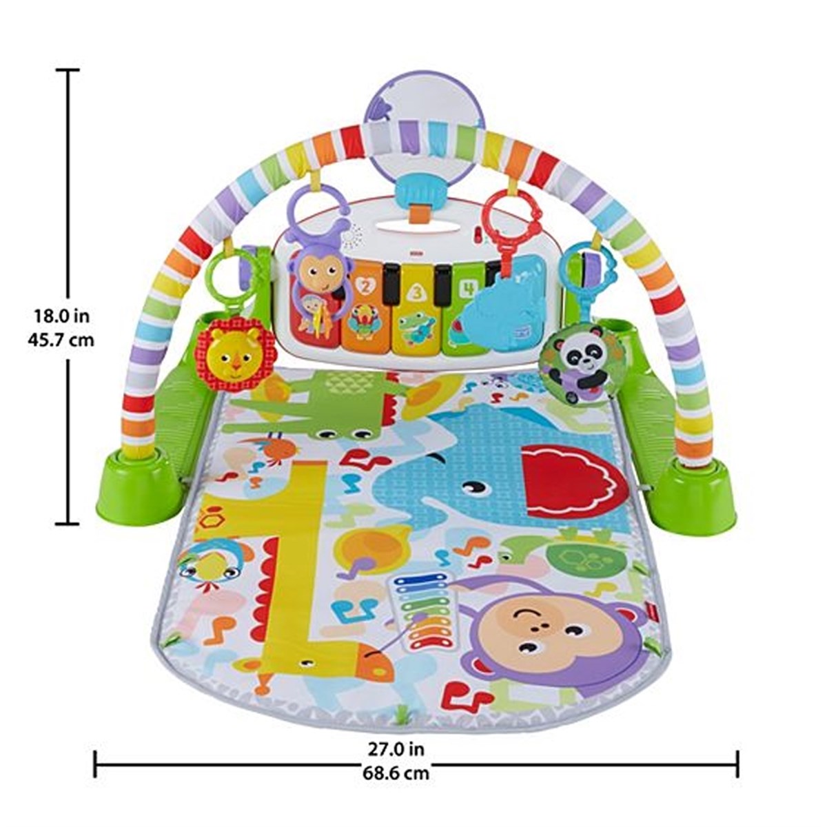 Fisher Price Delüks Piyanolu Jimnastik Merkezi (Türkçe)