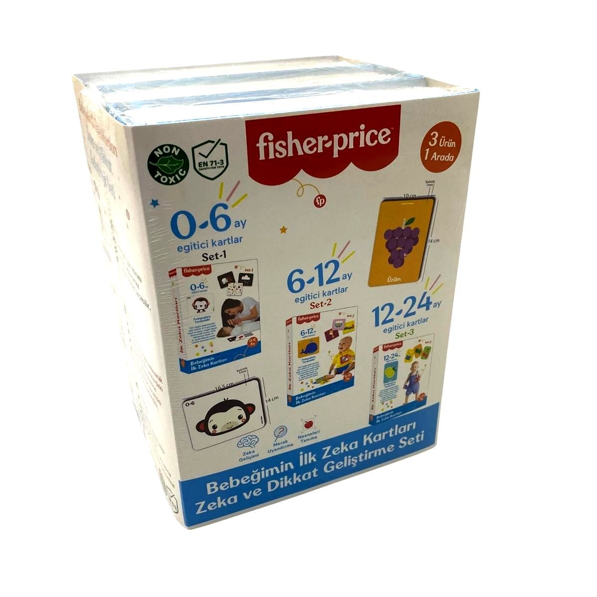 FISHER PRICE ZEKA KARTLARI 3LU SET