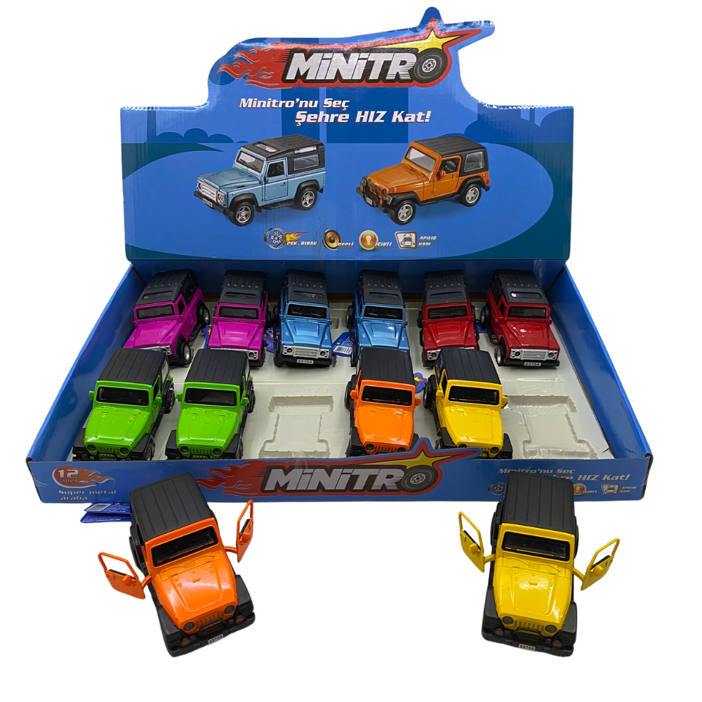 FY80708-12D-A METAL CEKBIRAK METAL PARLAK SAFARI JEEP