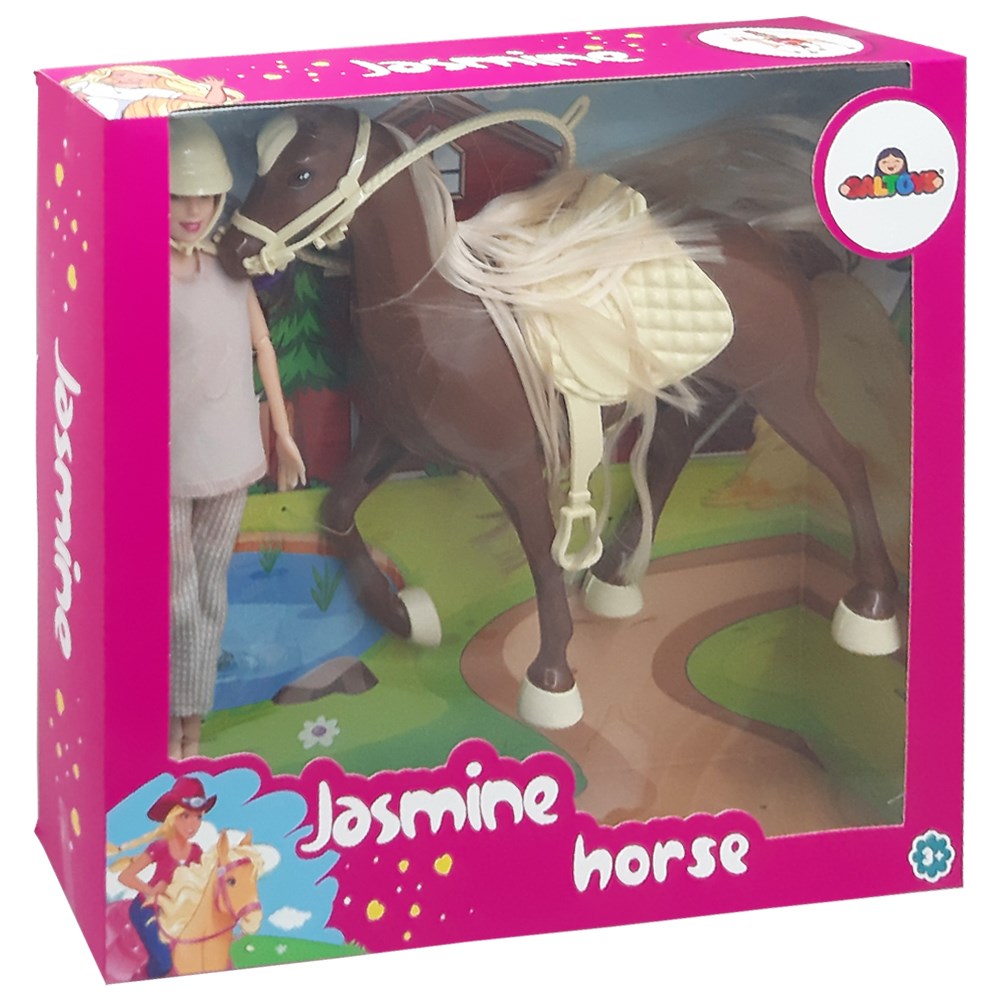 Galtoys Oyuncak Jasmine Horse Bebekli Kahve GLT-E301-D