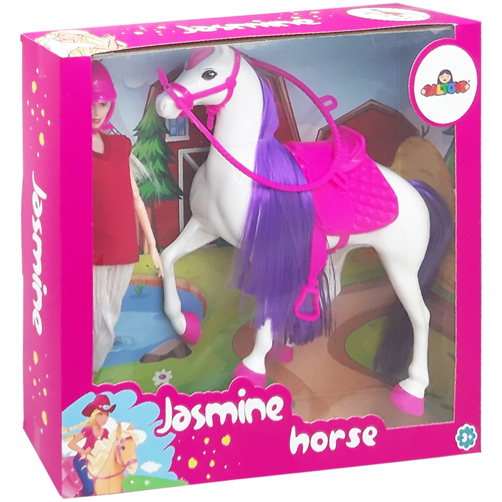 Galtoys Oyuncak Jasmine Horse Bebekli Beyaz GLT-E301-B
