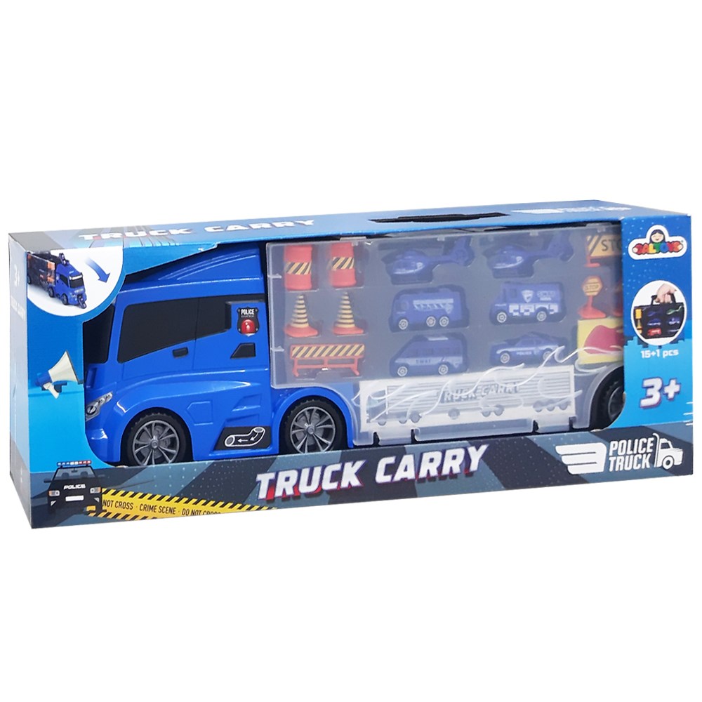 Galtoys Oyuncak Polis Taşıyıcı Tır 15+1 Parça GLT-E401