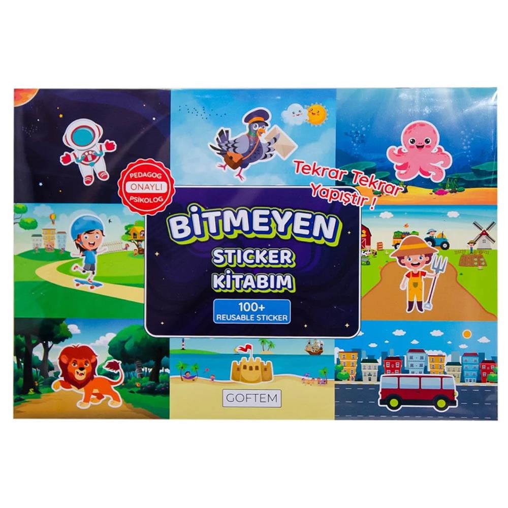Gepettoys Oyuncak Bitmeyen Sticker Kitabım GF001