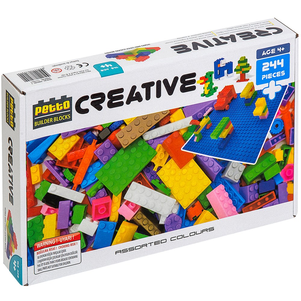 Gepettoys Petto Builder Blocks 244 Parça+1 Taban PBB244-1