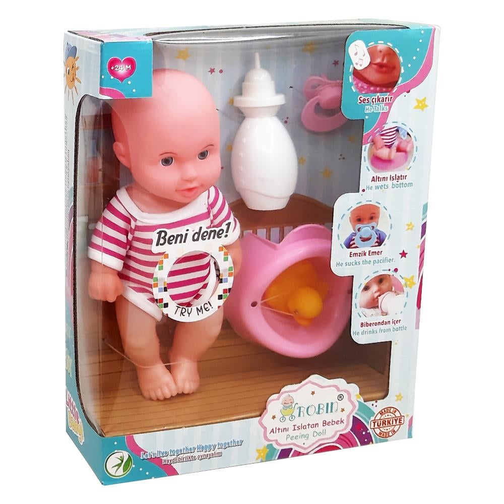 Global Oyuncak Altını Islatan Erkek Bebek 24 Cm GL100781