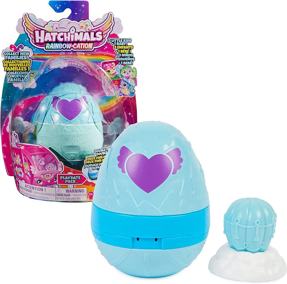 Hatchimals CollEGGtibles Rainbow Cation - 4 Karakter ve 2 Aksesuar Playdate Paketi Yumurta Oyun Seti 6064443