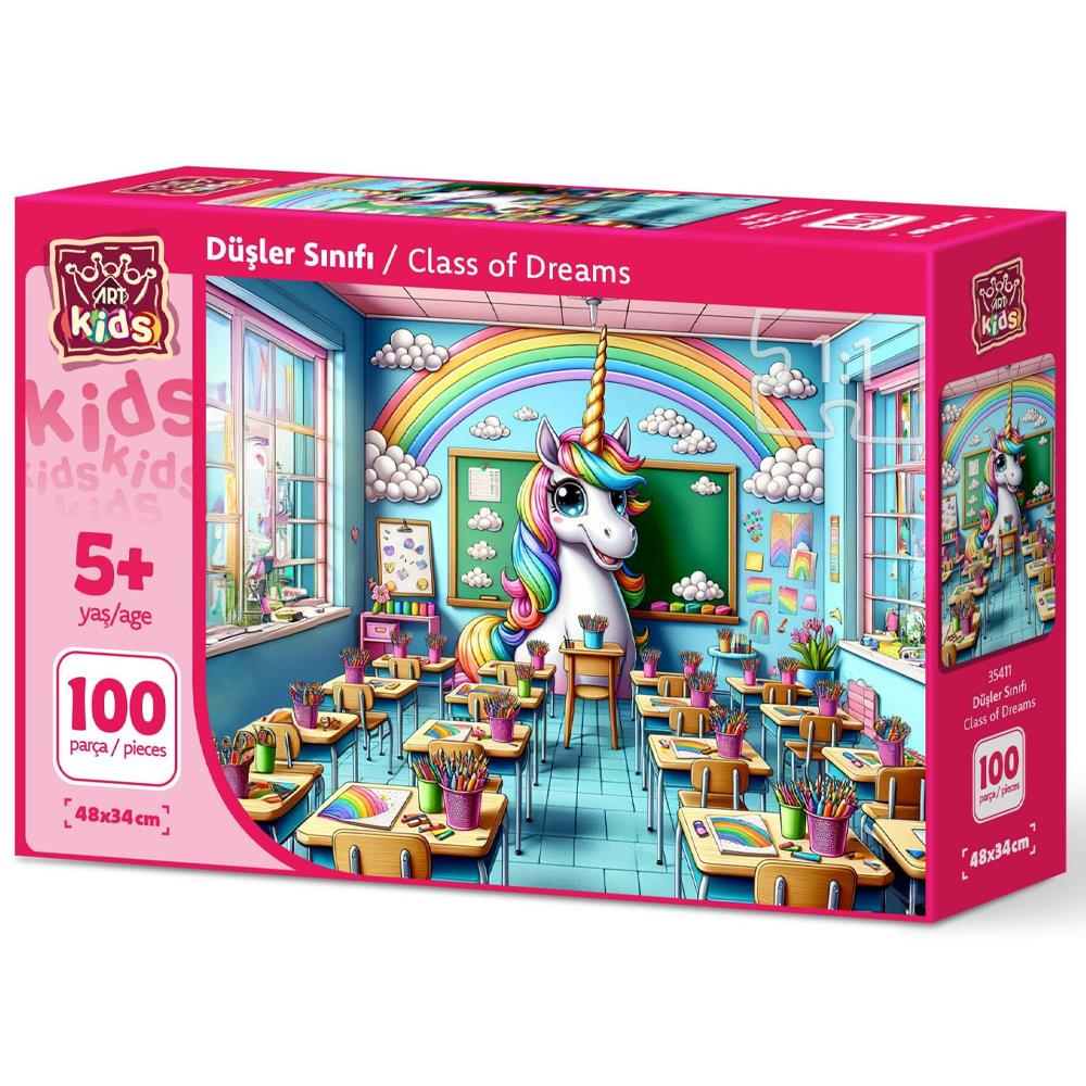 Heidi Oyuncak Art Çocuk Düşler Sınıfı 100 Parça Puzzle 35411