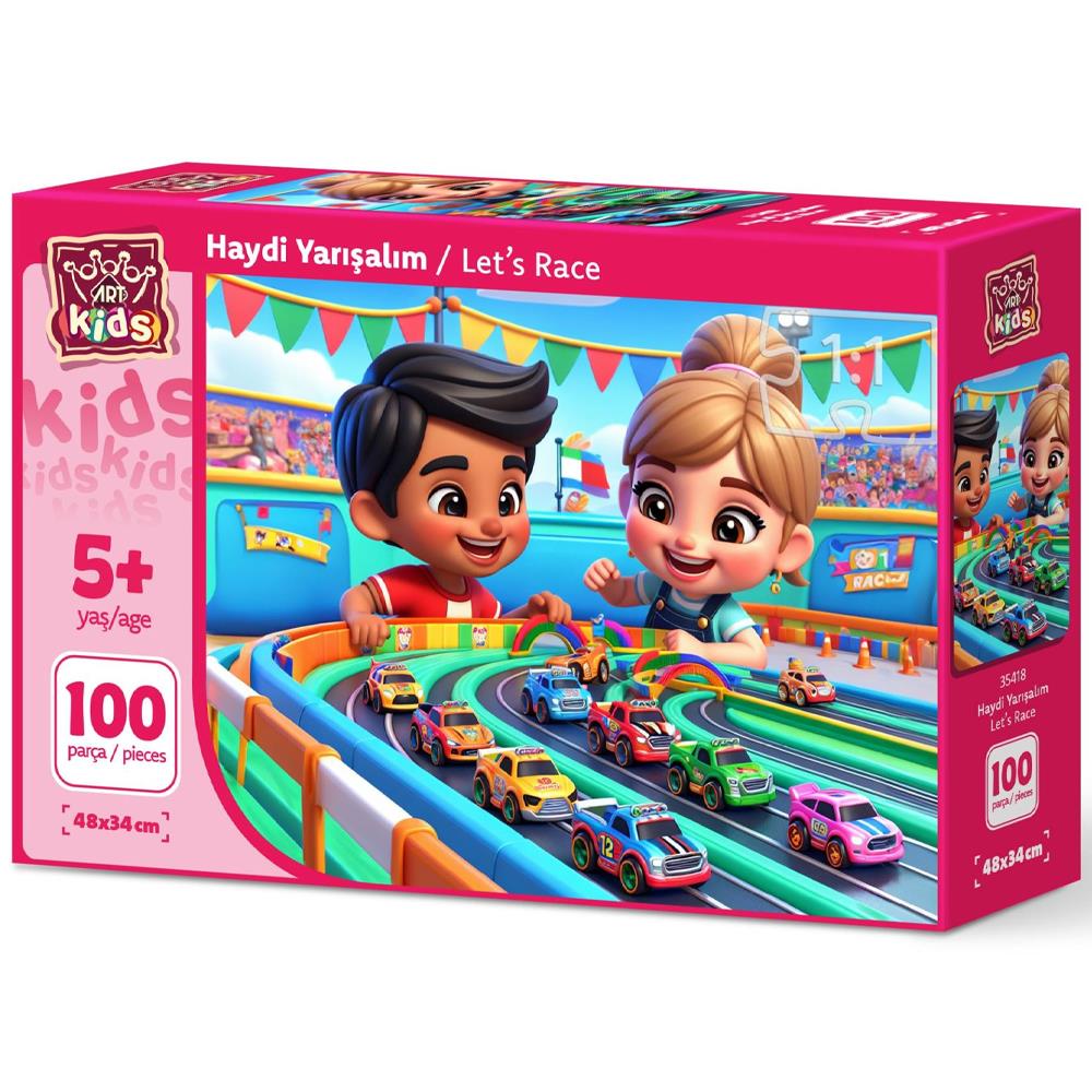 Heidi Oyuncak Art Çocuk Haydi Yarışalım 100 Parça Puzzle 35418