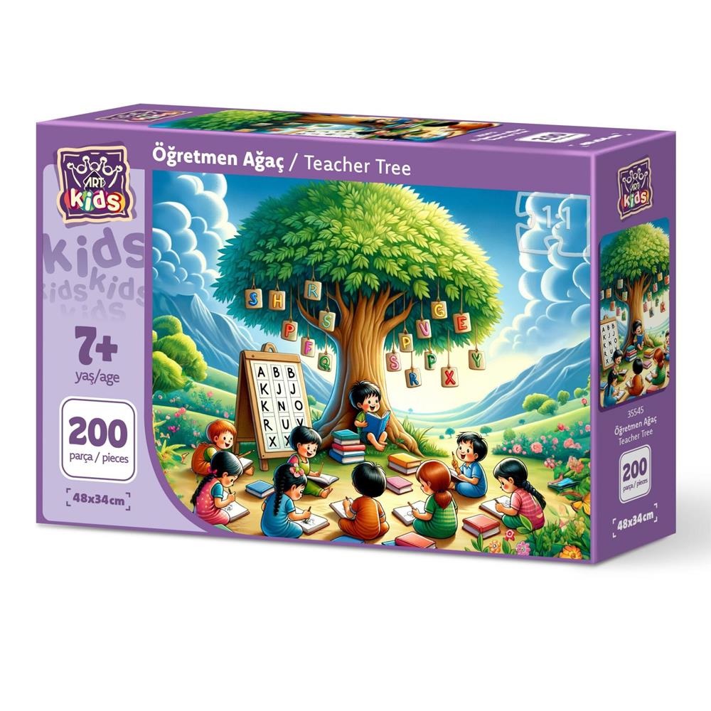 Heidi Oyuncak Art Çocuk Öğretmen Ağaç 200 Parça Puzzle 35545
