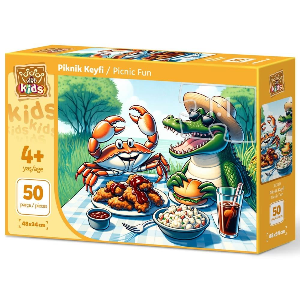 Heidi Oyuncak Art Çocuk Piknik Keyfi 50 Parça Puzzle 35320