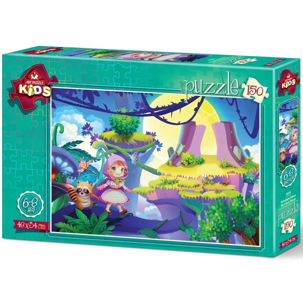 Heidi Oyuncak Art Çocuk Puzzle Arkadaşım Rakun 150 Parça 4523