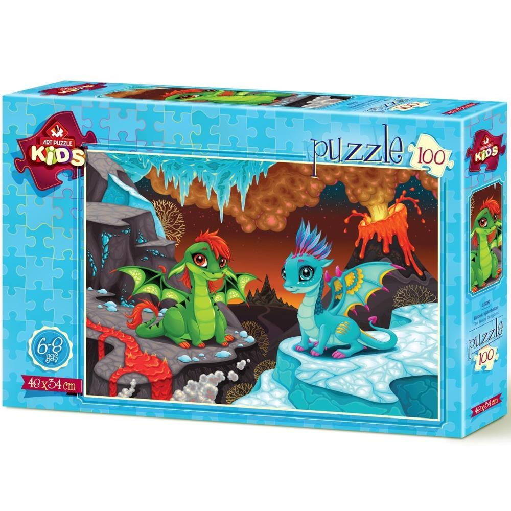 Heidi Oyuncak Art Çocuk Puzzle Bebek Ejderhalar 100 Parça 4509