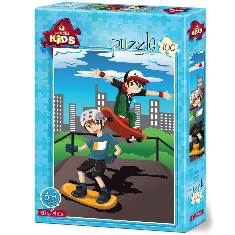 Heidi Oyuncak Art Çocuk Puzzle Kaykay 100 Parça 4506