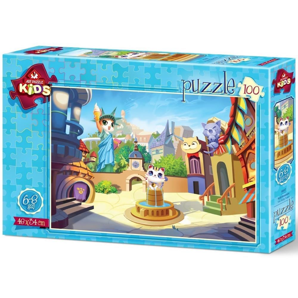 Heidi Oyuncak Art Çocuk Puzzle Kedi Kasabası 100 Parça 4507