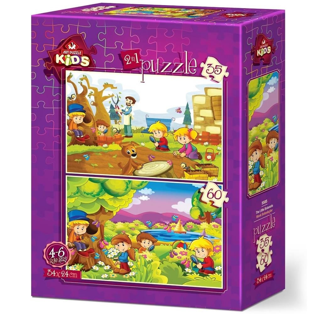 Heidi Oyuncak Art Çocuk Puzzle Minik Botanikçiler 35 + 60 Parça 5585