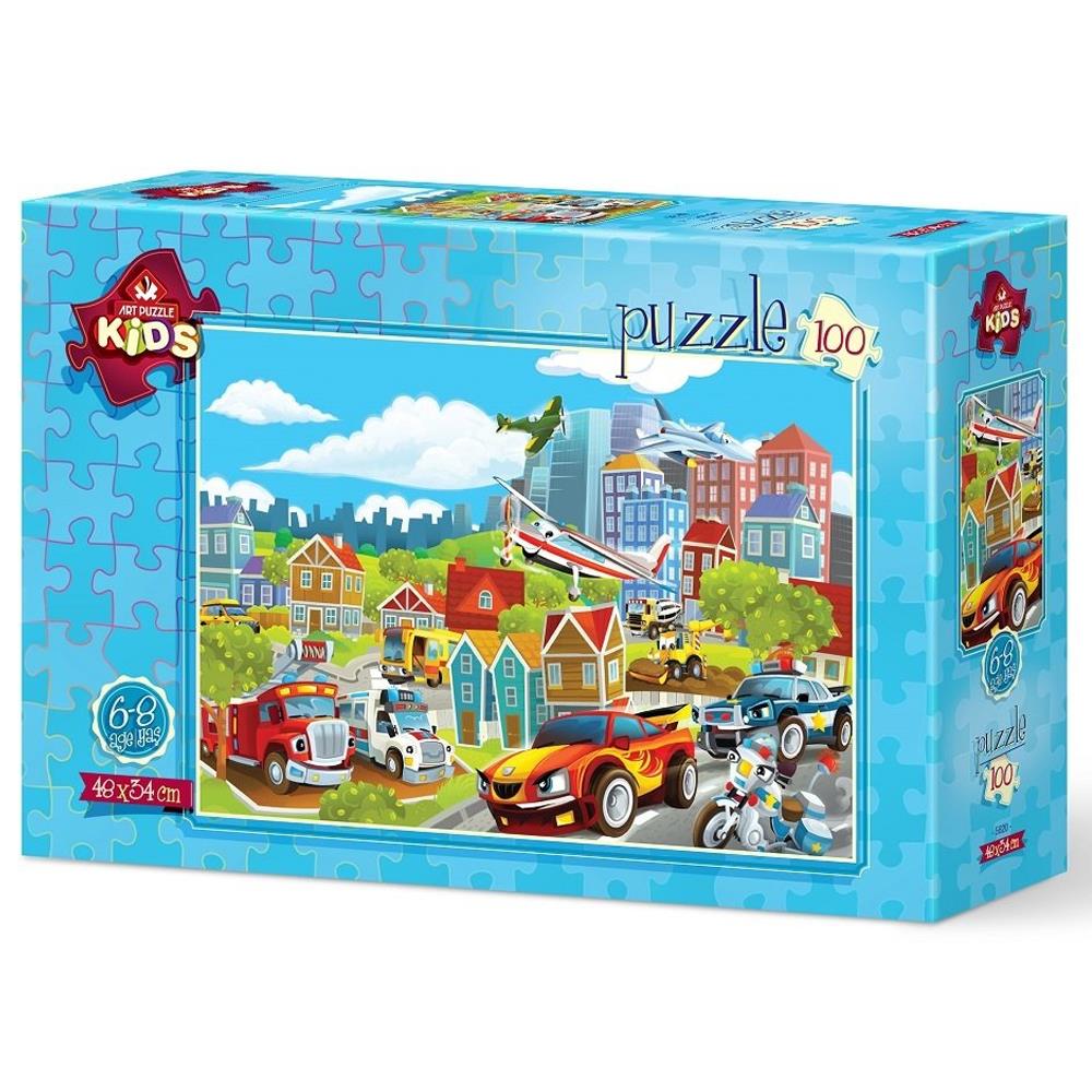 Heidi Oyuncak Art Çocuk Puzzle Taşıtlar 100 Parça 5620