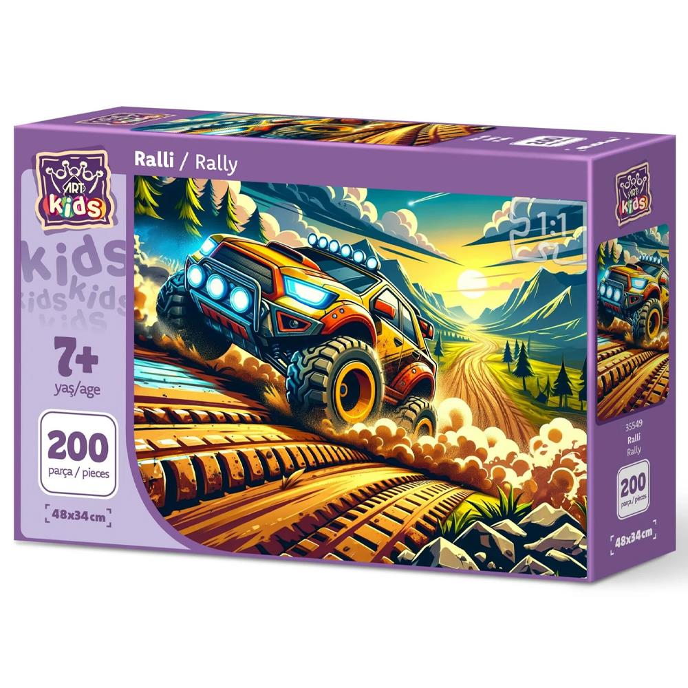 Heidi Oyuncak Art Çocuk Ralli 200 Parça Puzzle 35549