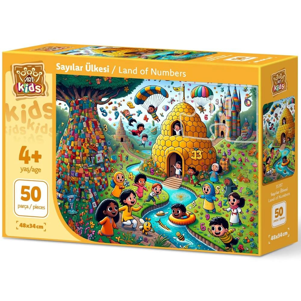 Heidi Oyuncak Art Çocuk Sayılar Ülkesi 50 Parça Puzzle 35317