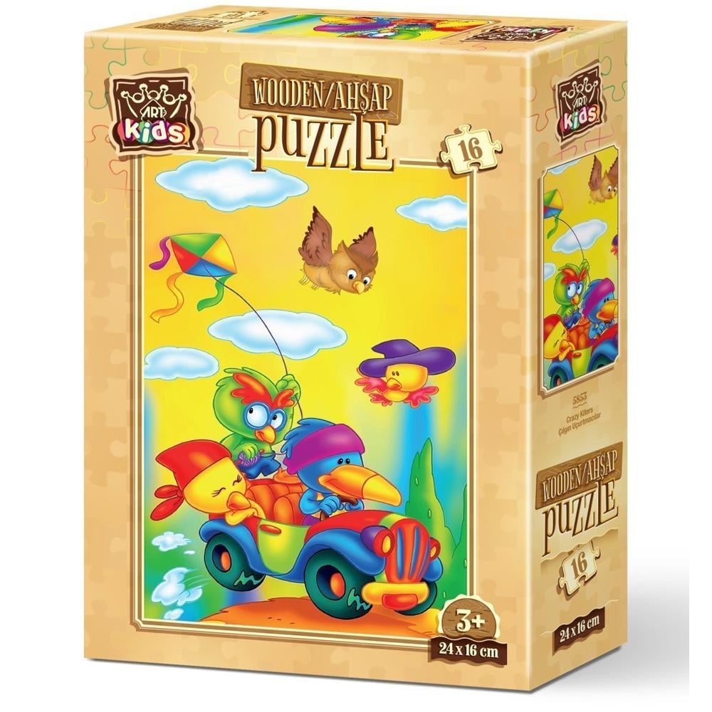 Heidi Oyuncak Art Kids Çılgın Uçurtmacılar 16 Parça Ahşap Puzzle 5853