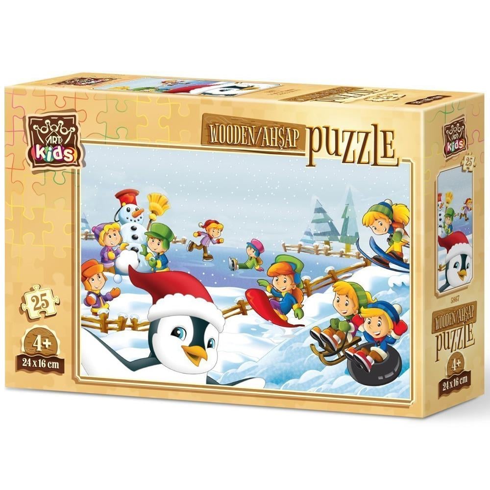 Heidi Oyuncak Art Kids Kış Sporcuları 25 Parça Ahşap Puzzle 5867
