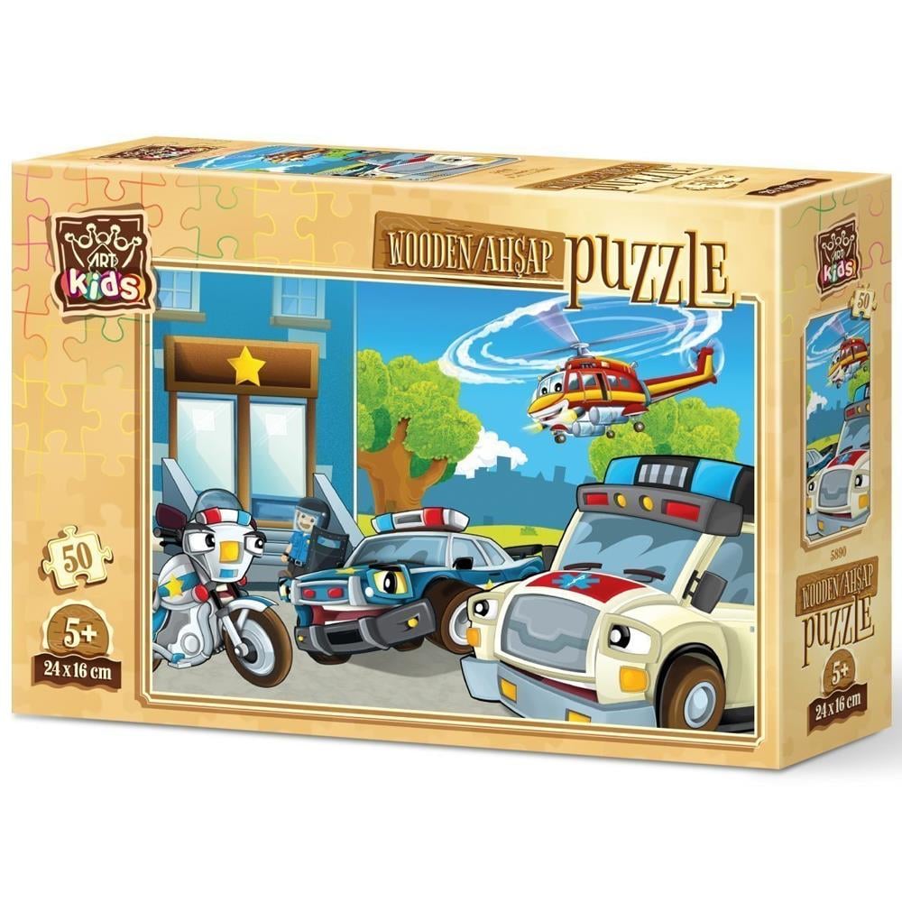 Heidi Oyuncak Art Kids Koruyucu Ekip 50 Parça Ahşap Puzzle 5890