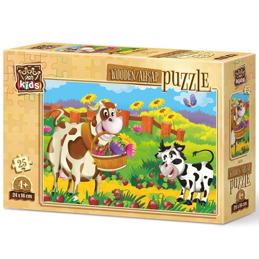 Heidi Oyuncak Art Kids Romantik İnek 25 Parça Puzzle 5870