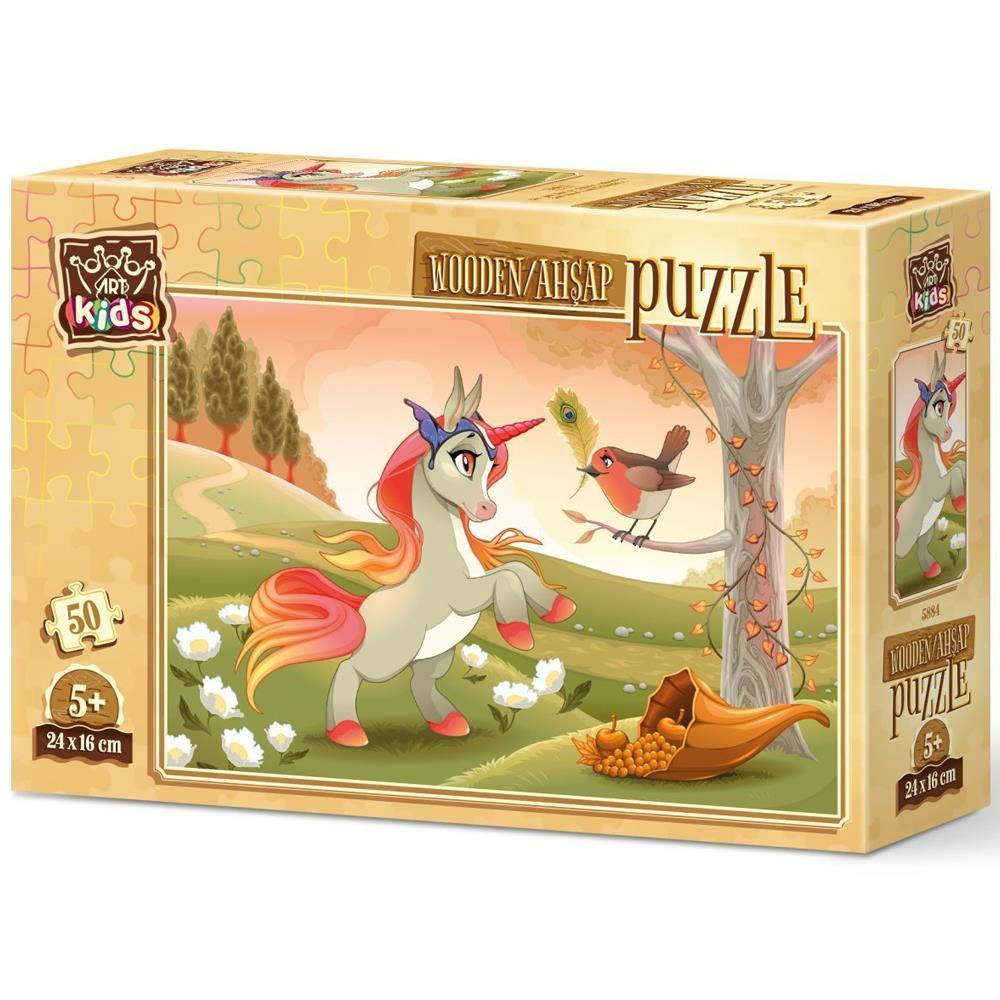 Heidi Oyuncak Art Kids Şarkıcı Masum Pony 50 Parça Ahşap Puzzle 5884