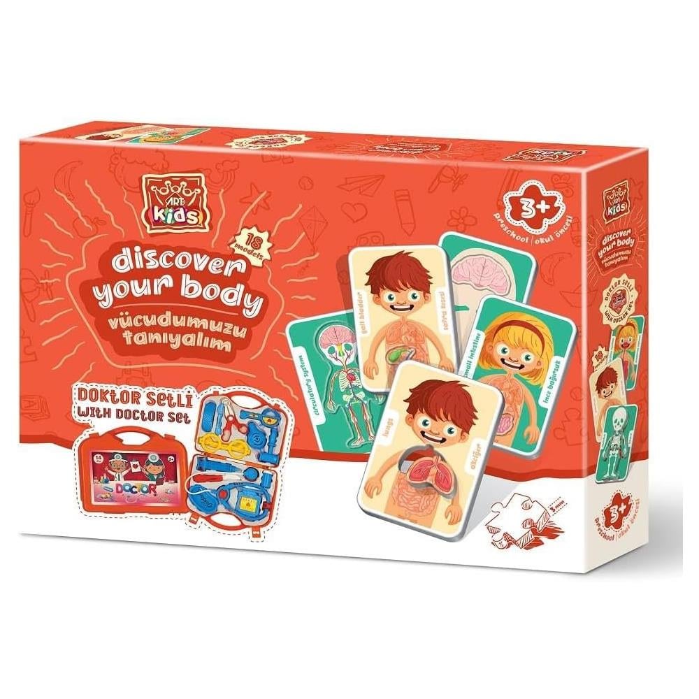 Heidi Oyuncak Art Kids Vücudumuzu Tanıyalım Doktor Setli Puzzle 5865