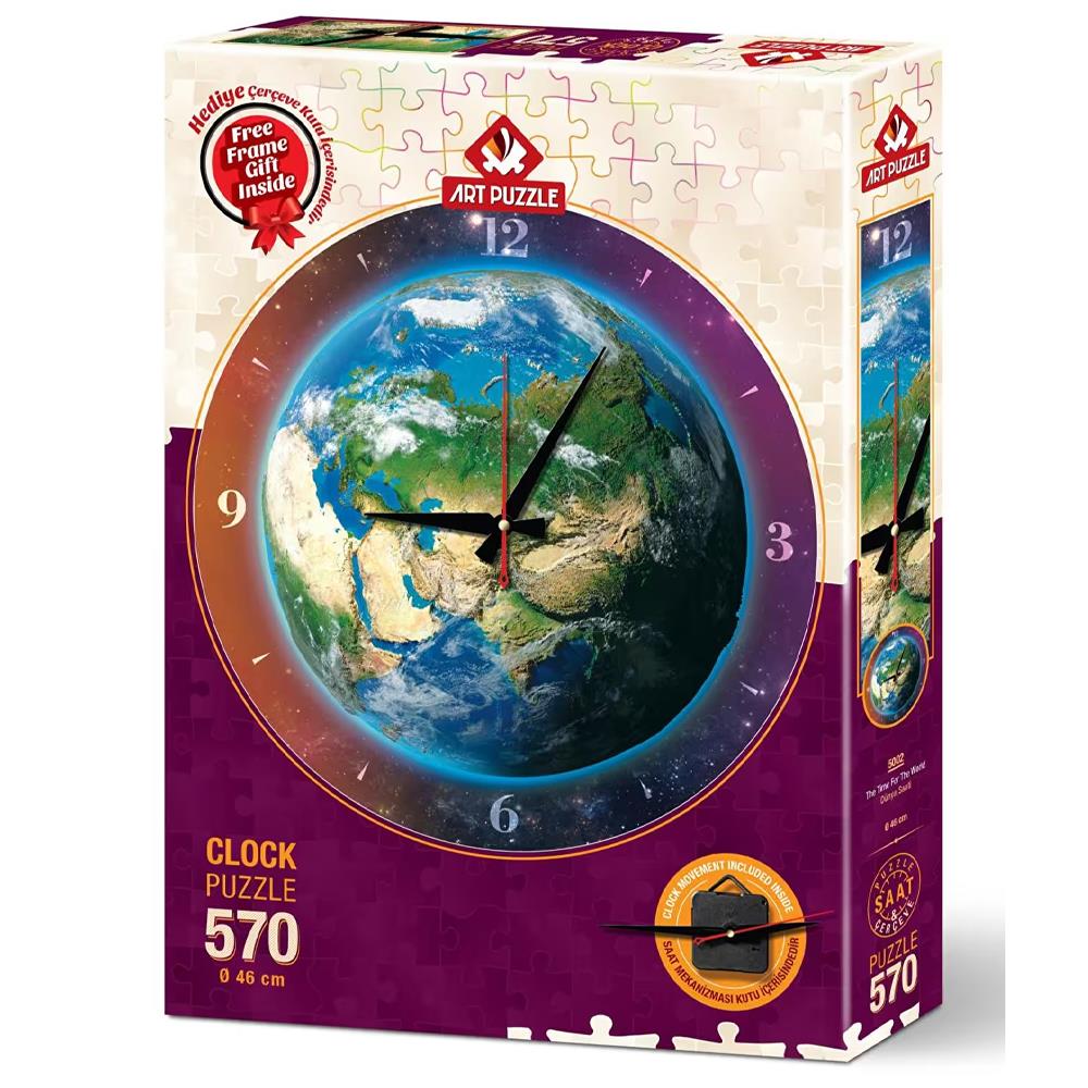 Heidi Oyuncak Art Puzzle 5002 Dünya Saati 570 Parça Puzzle
