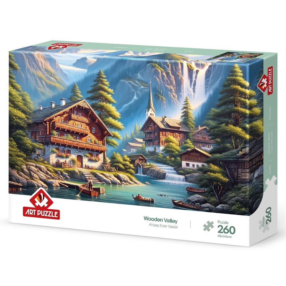 Heidi Oyuncak Art Puzzle Ahşap Evler Vadisi 260 Parça Puzzle 40265