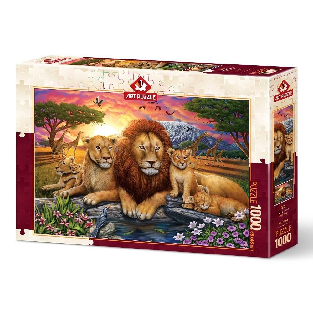 Heidi Oyuncak Art Puzzle Aslan Ailesi 1000 Parça Puzzle 5221