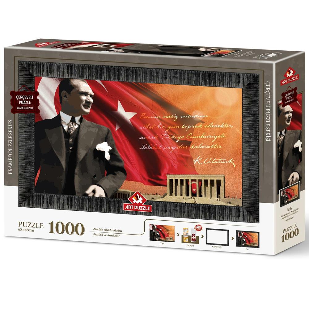 Heidi Oyuncak Art Puzzle Atatürk Ve Anıtkabir 1000 Parça Çerçeveli Puzzle 5697