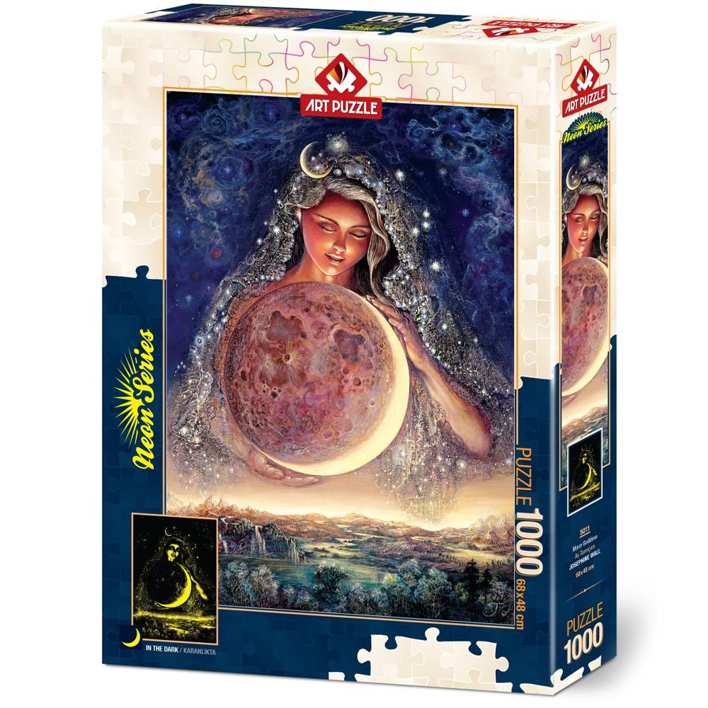 Heidi Oyuncak Art Puzzle Ay Tanrıçası 1000 Parça Neon Puzzle 5011